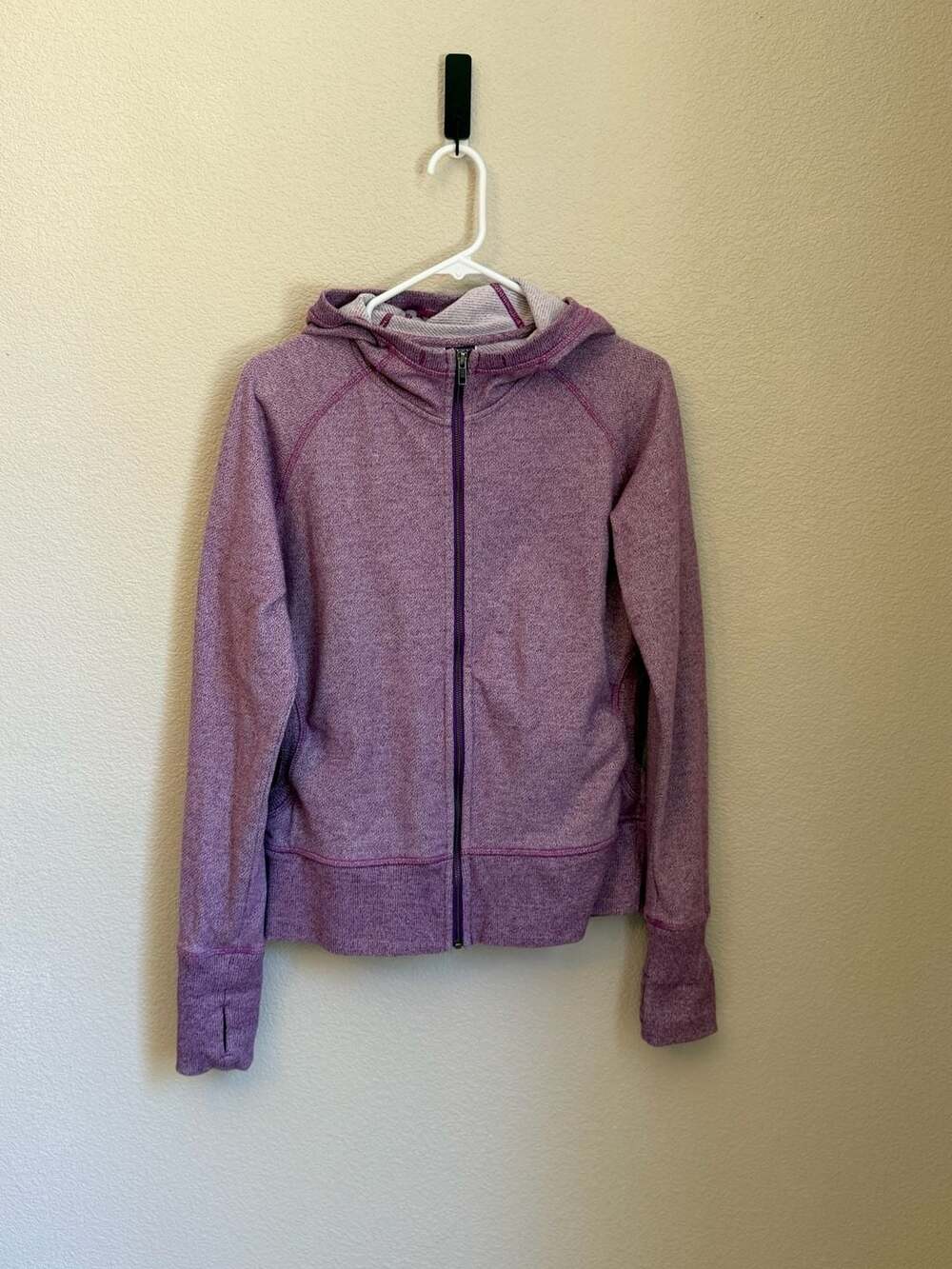 Patagonia Women's Cloud Stack Full Zip Hoodie Purple Heather Large